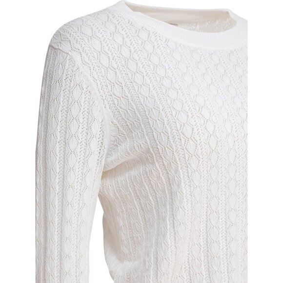 Loulou Studio Tinos Crew-Neck Sweater Tag Size L Women - Picture 4 of 4